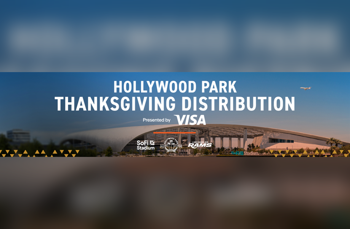 Hollywood Park and Los Angeles Rams to Host Thanksgiving Distribution for 2,500 Local Families, Presented By Visa on November 18